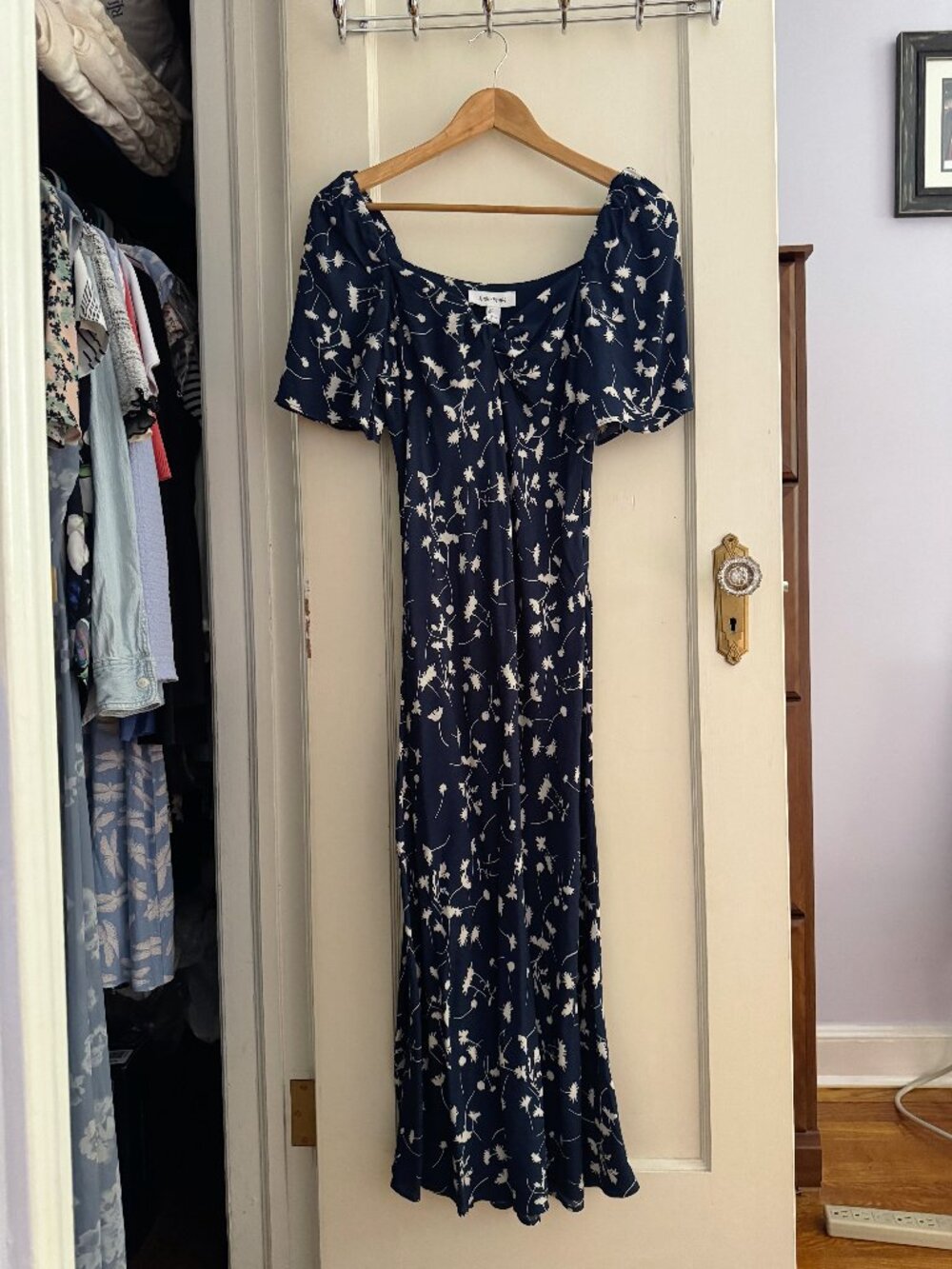& Other Stories Flutter-Sleeve Midi Dress